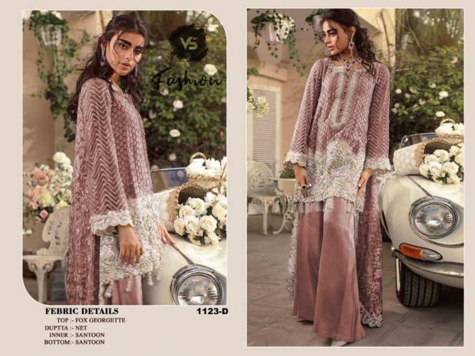 Vs Fashion 1123 Heavy Party Wear Georgette Pakistani Salwar Kameez Collection